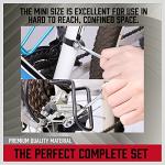 Premium Midget Wrench Set - 22-Piece Mini Combination Wrench Set Metric & SAE Ignition Wrench Sets 4-10mm & 5/32'' to 7/16'' Lightweight Small Carry Pouch