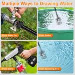 Cordless Pressure Washer Battery Powered,Portable Power Washer with 2pcs 4.5Ah Battery&Charger & 6-in-1 Nozzle,2 Power Level & on/Off Button,Handheld Pressure Washer for Car,Home,Garden Patio (8.5m)