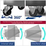 Percince High Capacity Rolling Tool Boxes with Wheels and Drawers, 8-Drawer Storage Cabinet,Detachable Organizer Combo,Mobile Lockable Toolbox for Workshop Mechanics Garage (Black)