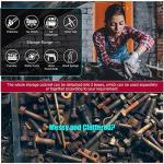 Percince High Capacity Rolling Tool Boxes with Wheels and Drawers, 8-Drawer Storage Cabinet,Detachable Organizer Combo,Mobile Lockable Toolbox for Workshop Mechanics Garage (Black)