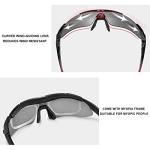 ROCKBROS Pickleball Glasses for Men/Women Safety Certified Polarized UV400 Protection Sports Glasses with Detachable Temples & Strap