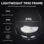 ROCKBROS Pickleball Glasses for Men/Women Safety Certified Polarized UV400 Protection Sports Glasses with Detachable Temples & Strap