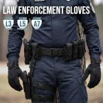 TAILI Level 3 Needle, Level 5 Puncture Resistant Work Gloves for Gardening, Touchscreen, Breathable, Grip Enhanced A7 Cut Resistant Safety Gloves, Black, XL, 1 Pair