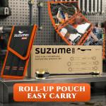 SUZUME 4 in 1 Ratchet Wrench 3-Piece Metric (8-19mm) 15K Gear Cycles Tested 72-Tooth CR-V Steel Reversible Ratcheting Box Wrench Set with Storage Bag and EVA Foam for Motorcycle Car Bicycle DIY