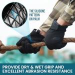 TAILI Level 3 Needle, Level 5 Puncture Resistant Work Gloves for Gardening, Touchscreen, Breathable, Grip Enhanced A7 Cut Resistant Safety Gloves, Black, XL, 1 Pair