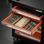 SUZUME 4 in 1 Ratchet Wrench 3-Piece Metric (8-19mm) 15K Gear Cycles Tested 72-Tooth CR-V Steel Reversible Ratcheting Box Wrench Set with Storage Bag and EVA Foam for Motorcycle Car Bicycle DIY