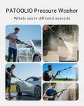 Pressure Washer, Patoolio Power Washers with Foam Cannon 4200PSI for Fences/Patios/Decks/Patios and Cars Powerwasher