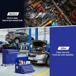 LegacyAmerhome 10-Drawer Rolling Tool Chest with Wheels, 2 in 1 Lockable Tool Box with Drawers, High-Capacity Mechanic Tool Organizer, Adjustable Shelf & Detachable Top Cabinet for Workshop Garage