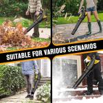 HEINPRO Cordless Leaf Blower 500CFM Compatible with DEWALT 20V Max Battery (Tool Only), Electric Leaf Blower Cordless with 5 Speed Modes, Lightweight Battery Powered Leaf Blowers for Lawn Care