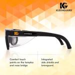 KleenGuard™ V30 Maverick™ Safety Glasses (56569), Smoke Lenses with KleenVision™ Anti-Fog coating, Black Frame, Carrying Case, Unisex Sunglasses for Men and Women