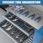 LARBANKE 7-Drawer Rolling Tool Chest with Stainless Steel Countertop,Tool Chest with Secure Locking System,Tool Cabinet with 360°Wheels and Padded Feet,for Home, Garage and Office