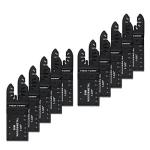 TWIN-TOWN 10PCS Wood/Metal Bi-Metal Oscillating Multitool Quick Release Oscillating Saw Blades Fits Fein Multimaster, Porter Cable, Black&Decker, Bosch Craftsman, Ridgid, Makita, Milwaukee, Dewalt