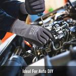 DS Safety NP1001 Nitrile Work Gloves,Spandex Liner Nitrile Coated, 3 Pairs (S)