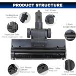 Turbo Brush Head Vacuum Brush Attachment for Shop Vac using 1-1/4'' & 2-1/4'' Acessories, Compatible Shark Rototor NV500 NV501 HV371 Miele Classic C1- Removal Pet Hair for Low Carpet & Area Rugs