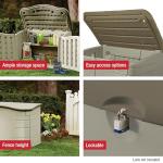 Rubbermaid Outdoor Resin Storage Box - Olive Stone