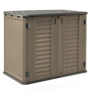 HOMSPARK Weather-Resistant Outdoor Storage Cabinet 26 cu.ft