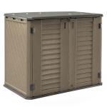 HOMSPARK Weather-Resistant Outdoor Storage Cabinet 26 cu.ft