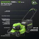 Greenworks 48V 20" Brushless Cordless Lawn Mower