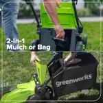 Greenworks 48V Cordless 17" Lawn Mower with Batteries