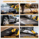 Leaf Blower Cordless with 2 Batteries and Fast Charger, 210 MPH Battery Powered Blower with 3 Nozzles, 3 Speed Modes, Lightweight & Small Electric Leaf Blowers for Lawn Care, House, Leaves, Dust, Snow