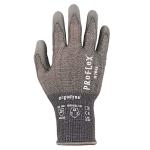 Ergodyne ProFlex 7044 Cut Resistant Work Gloves, ANSI A4, PU Coated Palms for Flexible No Slip Grip, Superior Fit and Feel, 18g, Touchscreen Capable, Gray, Large