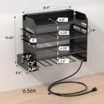 Power Tool Organizer Wall Mount with Charging Station