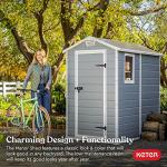 Keter Manor Resin Garden Storage Shed Set