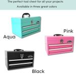 Apollo Tools 14-Inch Heavy-Duty Steel Tool Box