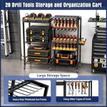 Power Tool Organizer with Charging Station & Wheels