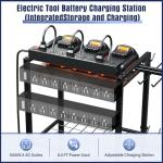 Power Tool Organizer with Charging Station & Wheels