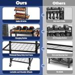 Power Tool Organizer with Charging Station & Wheels