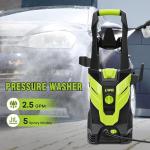 Pressure Washer, Washer with 4 Quick Connect Nozzles, Pressure Cleaning Machine with Foam Cannon for Cars/Fences/Driveways/Patios/Home Cleaning