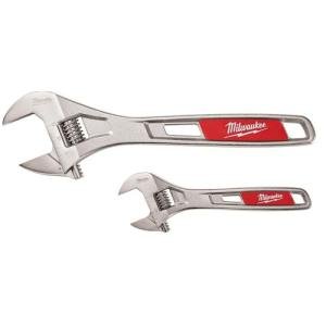 2-Piece Adjustable Wrench Set, 150mm & 250mm