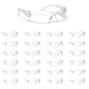 Malta Dynamics Clear Safety Glasses 12 PK – ANSI Z87+ Rated Eye Protection Glasses for Construction, Manufacturing, and Industrial Safety, Scratch-Resistant, Lightweight Protective Eyewear