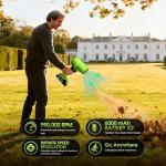 990,000 RPM 21V Cordless Leaf Blower with 2×6.0Ah Batteries - Handheld Electric Blower for Patio Cleaning, Car Drying, Leaves and Dust,Universal