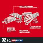 CRAFTSMAN 32-Piece SAE/Metric Wrench Set