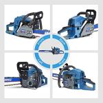 62cc Gas Chainsaws 20 Inch Bar Power Chain Saws, Gas Powered Chainsaw 2 Stroke Handed Petrol Gasoline Chain Saw for Cutting Wood Outdoor Garden Farm Home Use with Tool Kit(6220G)