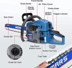 62cc Gas Chainsaws 20 Inch Bar Power Chain Saws, Gas Powered Chainsaw 2 Stroke Handed Petrol Gasoline Chain Saw for Cutting Wood Outdoor Garden Farm Home Use with Tool Kit(6220G)