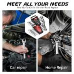 10-Piece Ratcheting Wrench Set with Organizer
