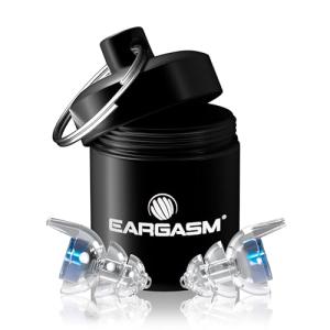 Eargasm Smaller Ears Earplugs - Blue High Fidelity Filtered Noise Reducing Reusable Ear-Plugs for Kids, Women, Men - Hearing Protection for Live Concerts, Motorcycles, Festivals, Sporting Events