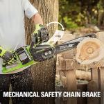 Greenworks 48V (2 x 24V) 14" Brushless Cordless Chainsaw (Great For Tree Felling, Limbing, Pruning, and Firewood / 125+ Compatible Tools), (2) 4.0Ah Batteries and Dual Port Rapid Charger Included