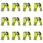 Malta Dynamics Safety Work Protective Gloves – Mens Work Gloves with ANSI Cut Level A5 Protection, Touchscreen Compatible, OSHA and ANSI Compliant (Large, 12 Pair)