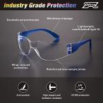 28 Pack Safety Glasses in 7 Colors (Bulk Pack of 24+4) Unisex Clear Anti-Scratch Protective Goggles Impact Resistant Lens Eyewear with ANSI Z87.1 EN166 for Construction, Shooting and Laboratory