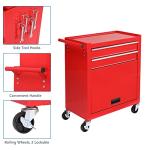 TUFFIOM 8-Drawer Rolling Tool Chest, Wheeled Tool Storage Cabinet w/Detachable Top, Drawers & Side Hooks, Mechanic Tool Organizer Box for Garage Warehouse Repair Shop
