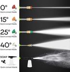 Electric Pressure Washer 5000 PSI 2.8 GPM High Power Washer with 4 Pressure Nozzle and Foam Cannon, powerwashers for Home, Car Washing, Fence Cleaning, Patio, Blue