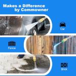 Electric Pressure Washer 5000 PSI 2.8 GPM High Power Washer with 4 Pressure Nozzle and Foam Cannon, powerwashers for Home, Car Washing, Fence Cleaning, Patio, Blue