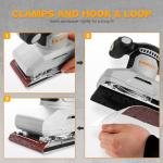 2.2 Amp 1/3 Sheet Palm Sander for Woodworking, Variable Speed up to 26,000 OPM, Corded Electric Sheet Finishing Sander with 15 pcs Sandpaper and Dust Box for Wood Polishing Sanding