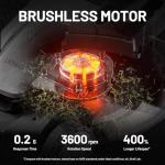 Litheli 18-inch 40V Brushless Lawn Mower for Garden Yards, Lightweight Cordless Lawn Mower Battery Powered with 6-Position Height Adjustment, 2x4.0Ah Battery Include