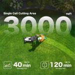 Litheli 18-inch 40V Brushless Lawn Mower for Garden Yards, Lightweight Cordless Lawn Mower Battery Powered with 6-Position Height Adjustment, 2x4.0Ah Battery Include