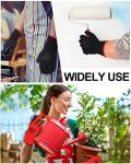 Nuogo 48 Pairs Gardening Gloves for Men Women Rubber Coated Safety Work Gloves Bulk for Gardening Construction Work(Red, Black)